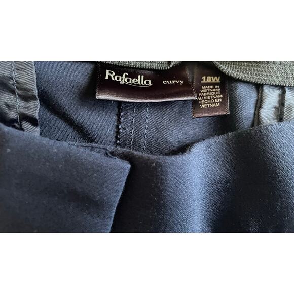 Rafaella Navy Curvy Fit Straight Pants - Size 18W *** - Picture 6 of 8